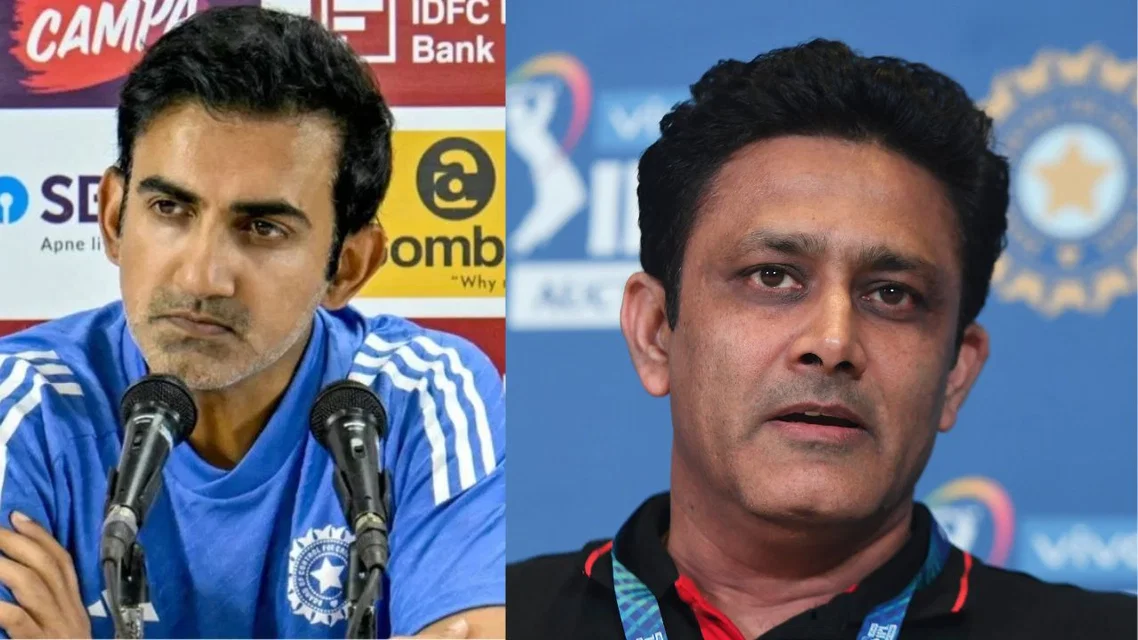 Gautam Gambhir and Anil Kumble (Source: AFP)