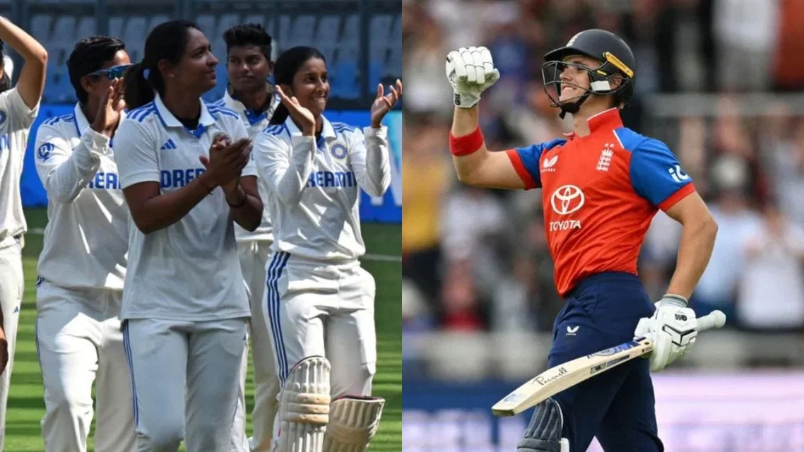 India Women and England teams [Source: AFP]