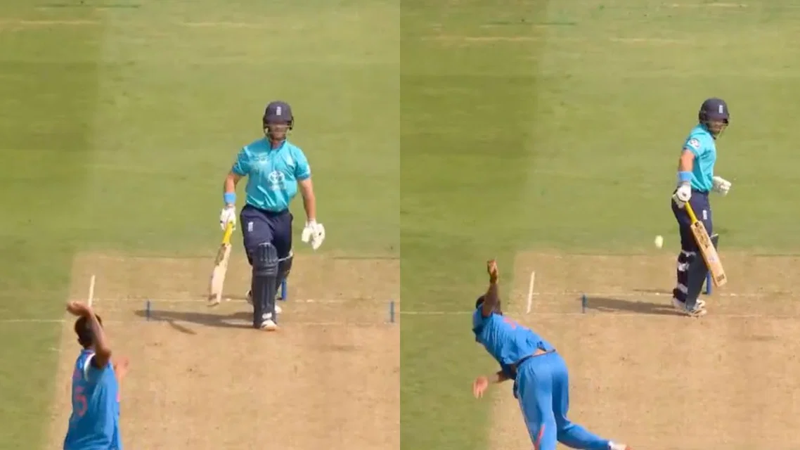 Gurnoor Brar stunned Duckett with a deadly throw [Source: X]