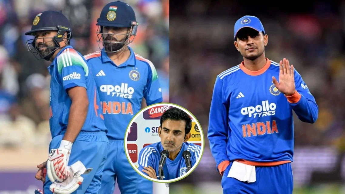 Virat Kohli, Rohit Sharma, Shubman Gill and Gautam Gambhir (Source: AFP)
