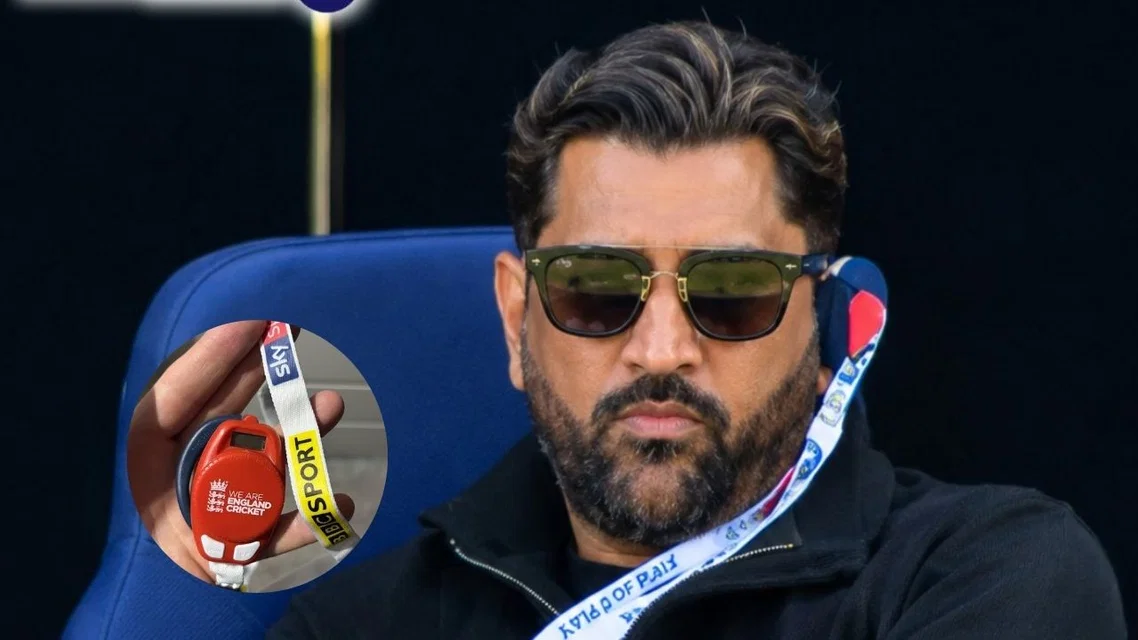 MS Dhoni during IND vs ENG 1st ODI | PC- Screengrab
