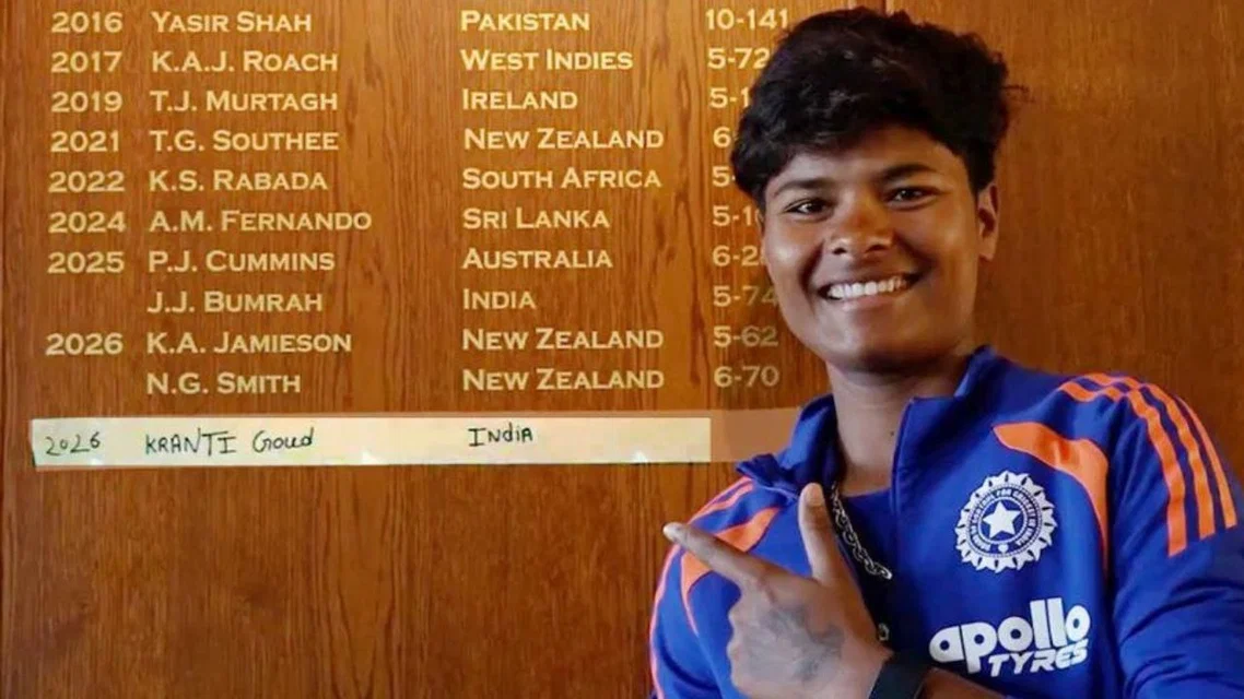 Kranti Gaud, youngest Indian to feature on Lord’s Honours Board (Source: X.com)