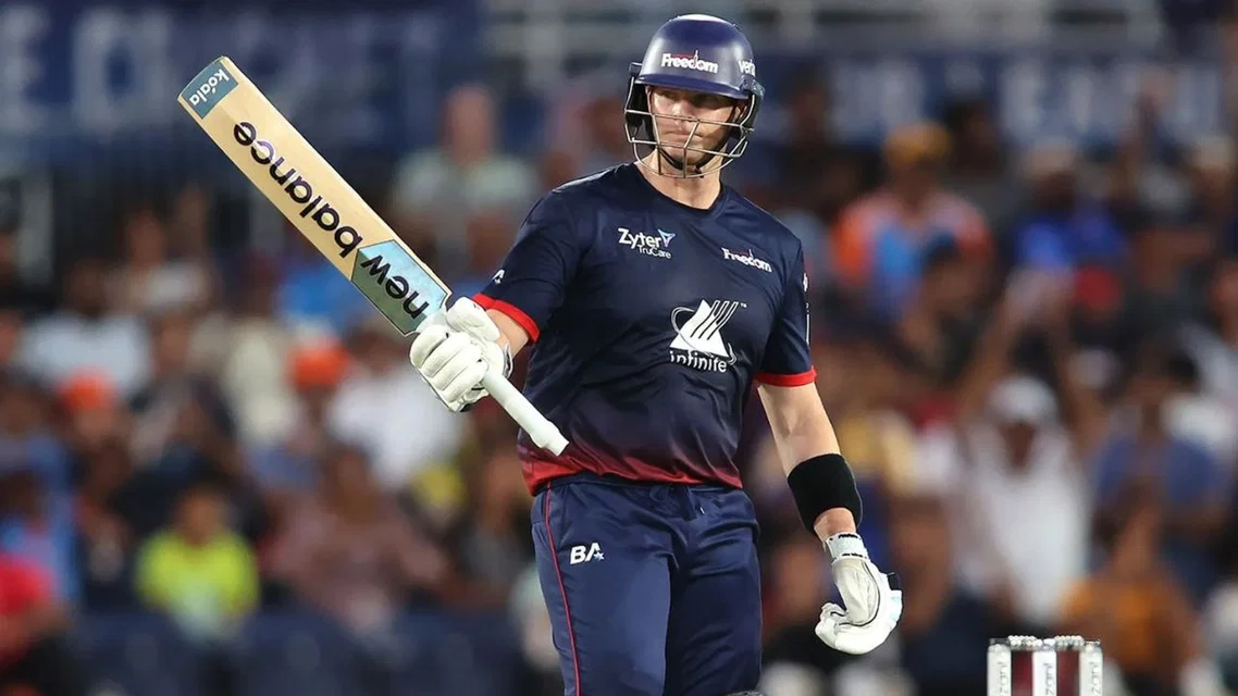 Steve Smith in MLC for Washington Freedom. Image Credits: Cricket Australia
