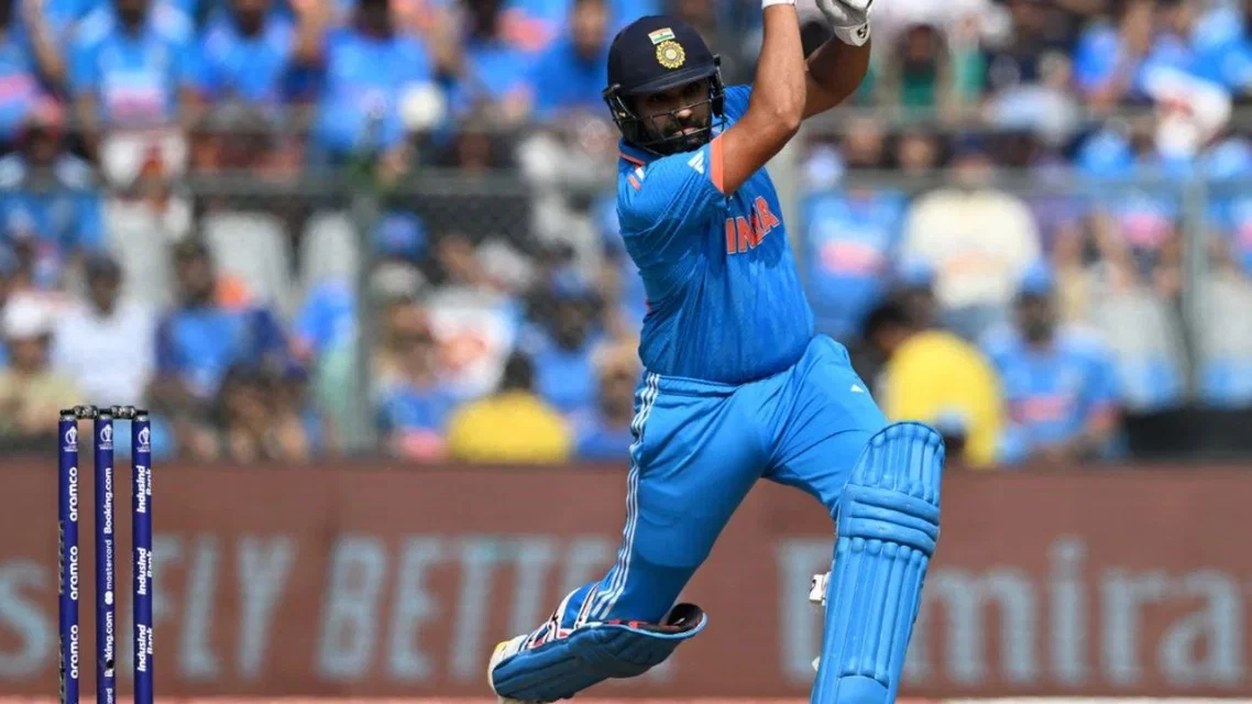 Rohit Sharma in action [Source: AFP]