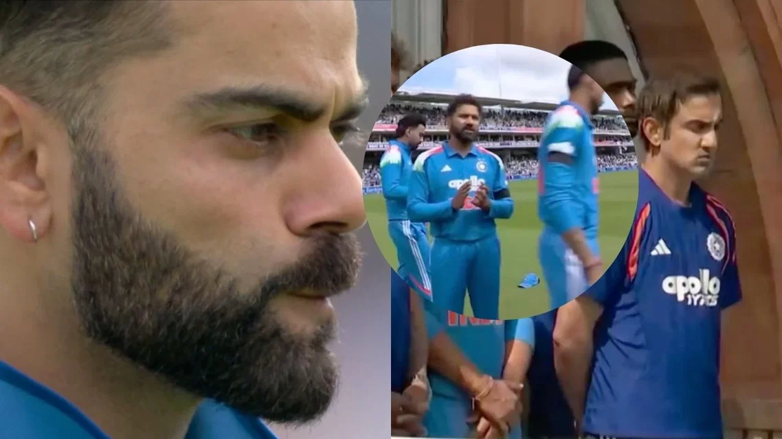 Virat Kohli Rohit Sharma Gautam Gambhir. Image Credits: Screengrab