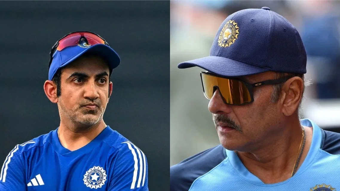 Ravi Shastri and Gautam Gambhir [Source: AFP]