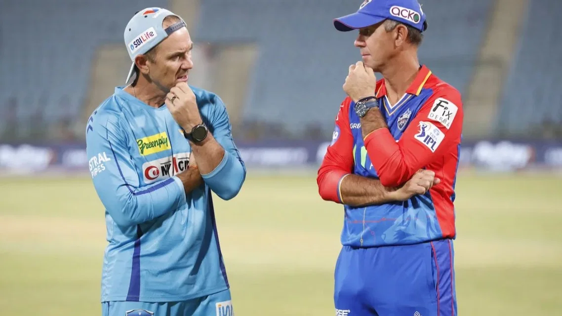 Justin Langer for England Head Coach and Ricky Ponting. Image Credits: BCCI
