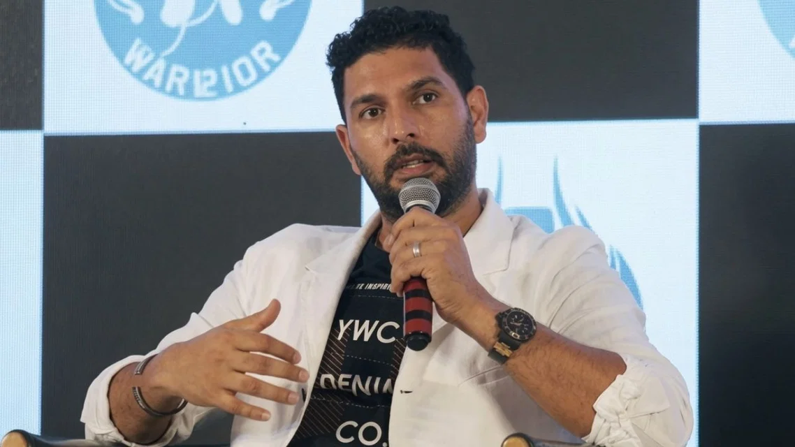 Yuvraj Singh for India [Source: AFP]