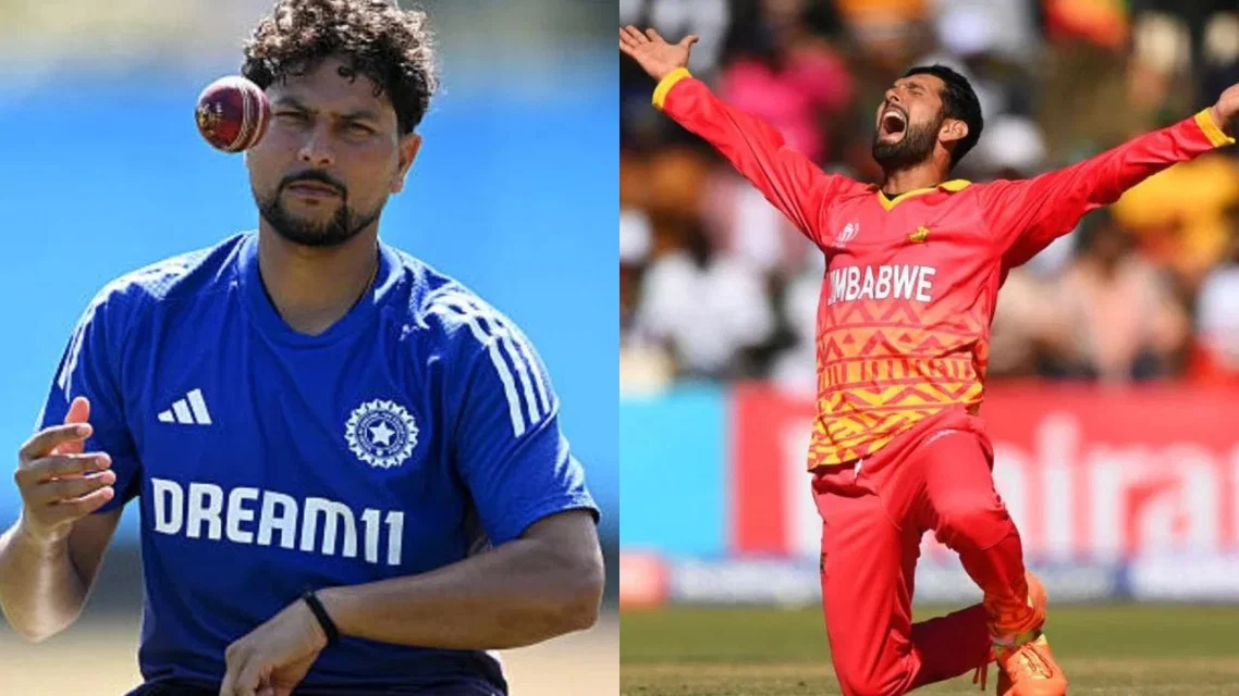 Kuldeep Yadav and Sikandar Raza [Source: x]