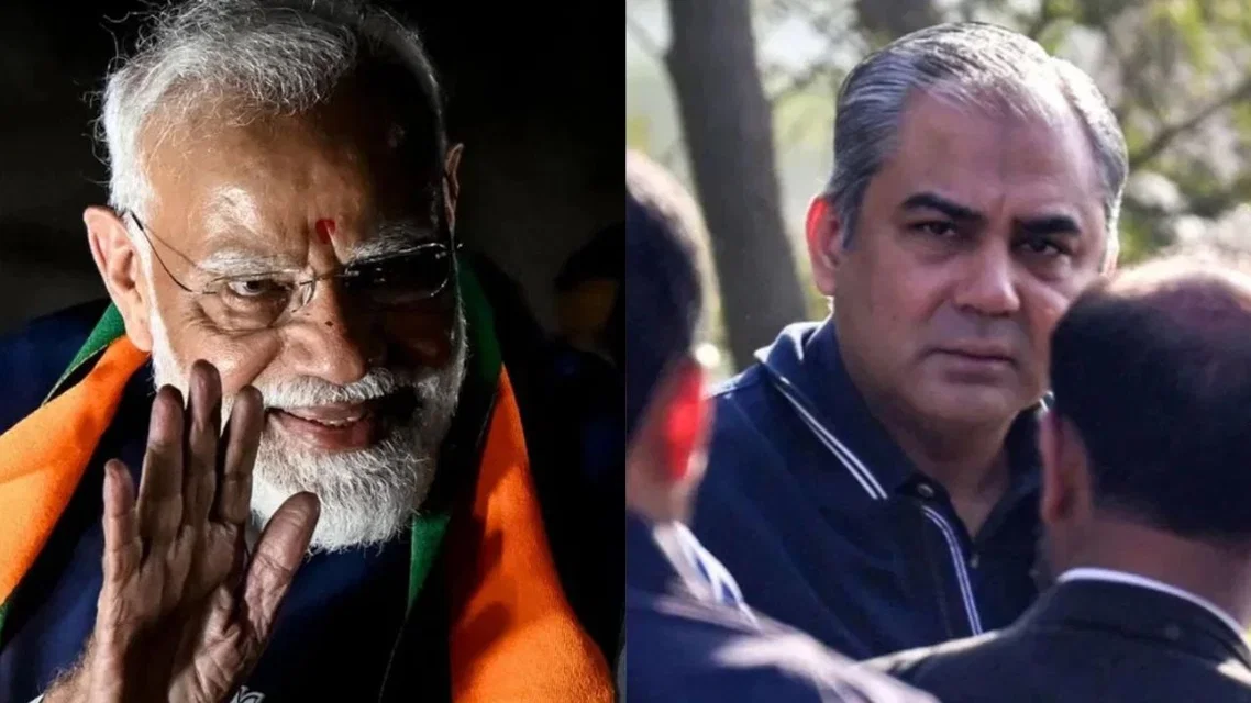 Narendra Modi Mohsin Naqvi. Image Credits: AFP