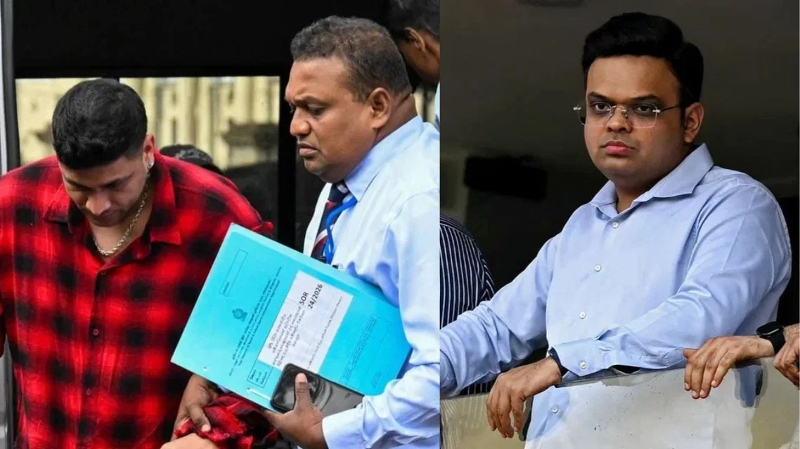 Manjot Kalra and Jay Shah (Source: X and AFP)