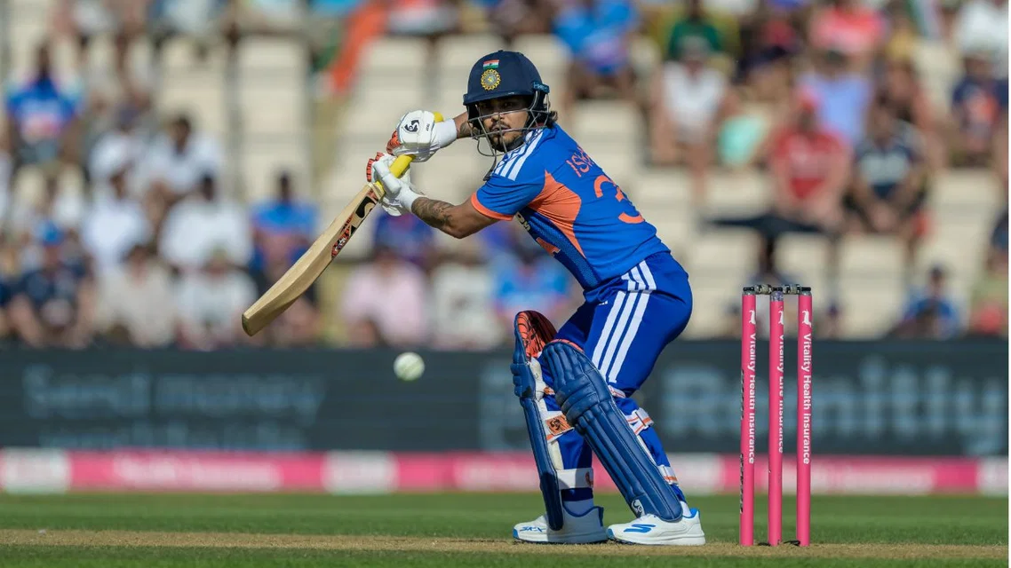 Ishan Kishan in action against Zimbabwe [Source: AP]