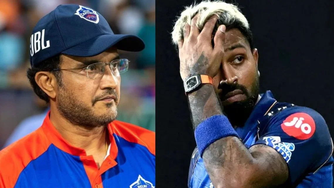 Sourav Ganguly and Hardik Pandya - (Source: AFP/X)