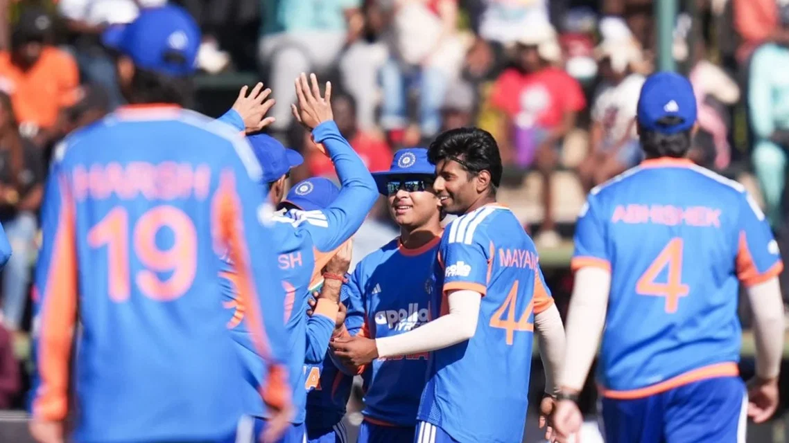India team celebrating [Source: BCCI]
