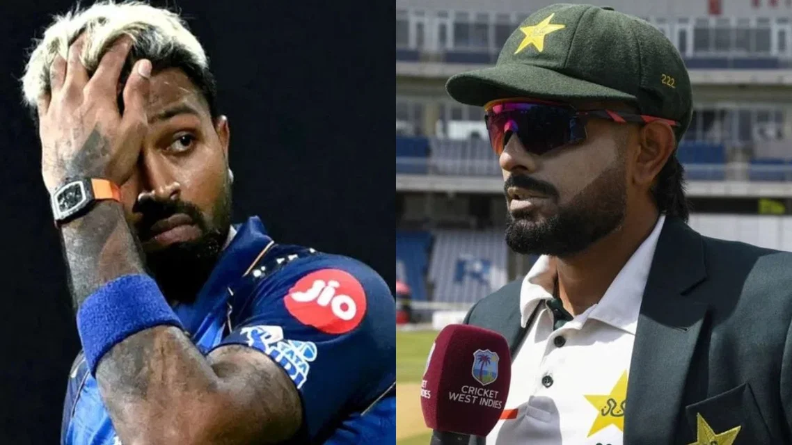 Hardik Pandya and Babar Azam [Source: AFP]
