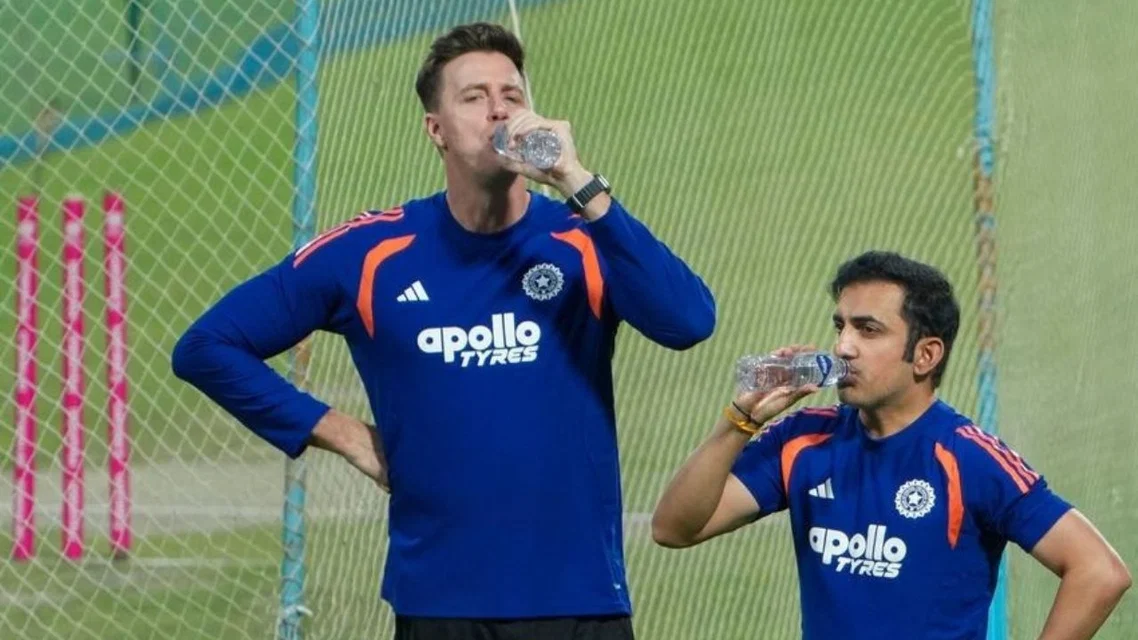 Morne Morkel and Gautam Gambhir [Source: AP Photos]