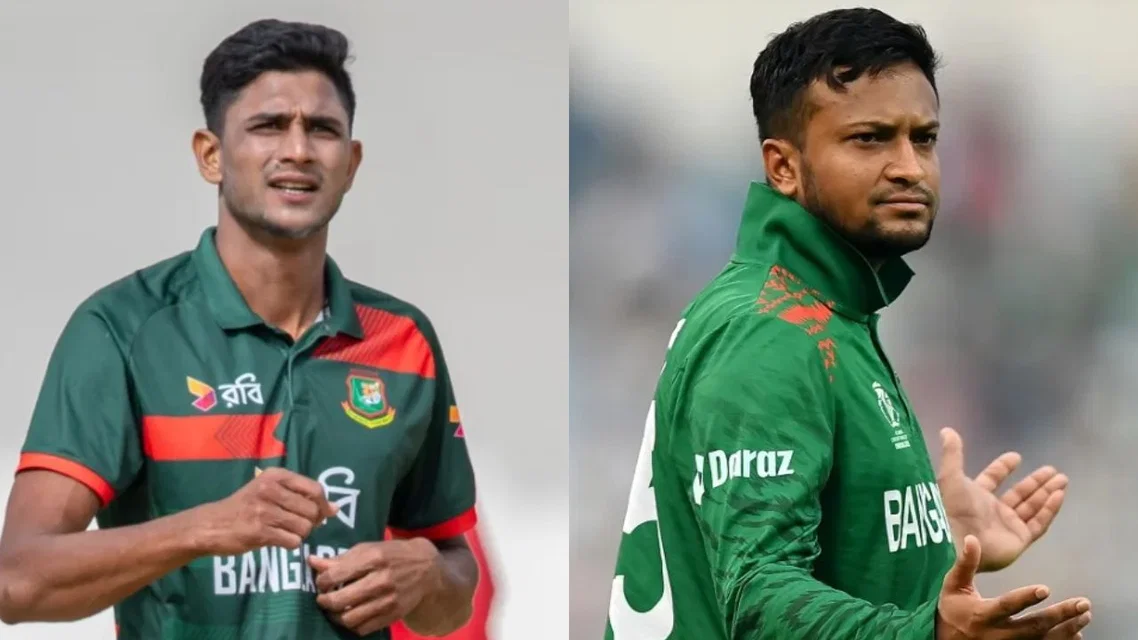 Nahid Rana and Shakib Al Hasan [Source: Zimbabwe Cricket and ICC]