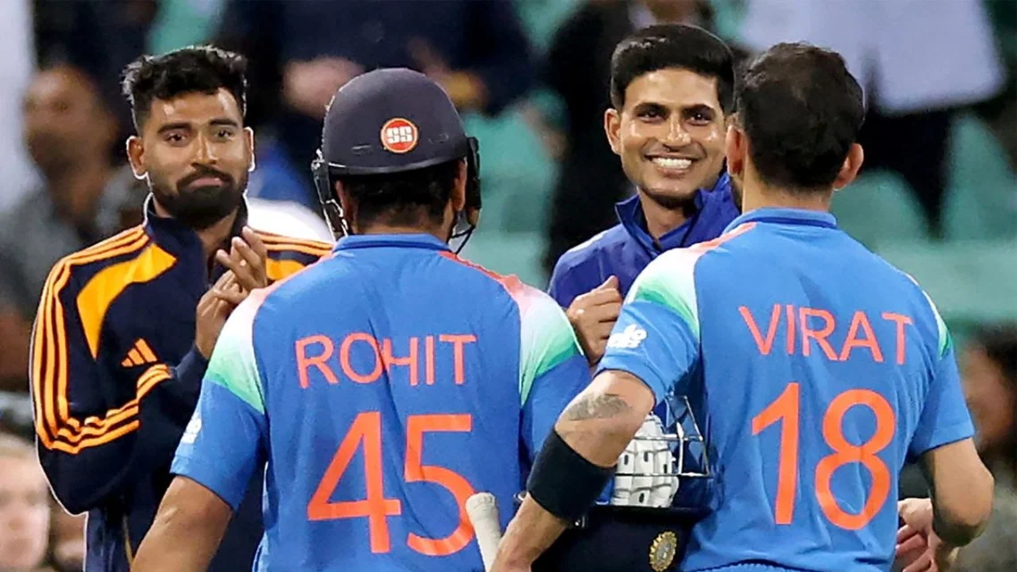 Rohit Sharma and Virat Kohli are pushing to play WC 2027 | PC- AFP
