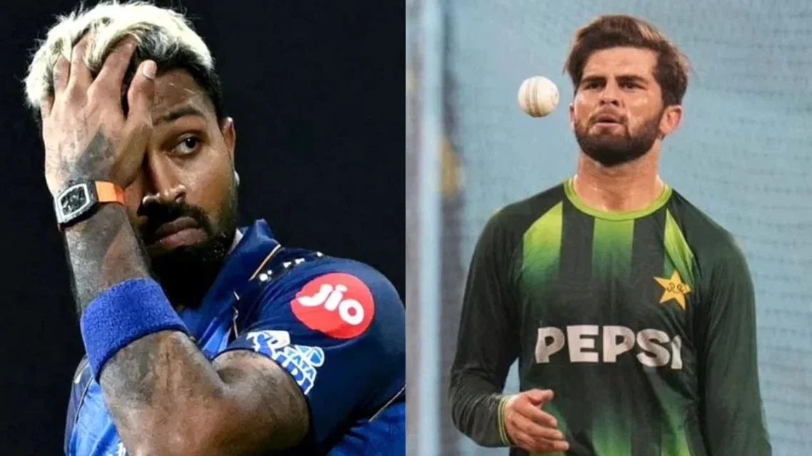 Hardik Pandya and Shaheen Afridi [Source: AFP, AP]
