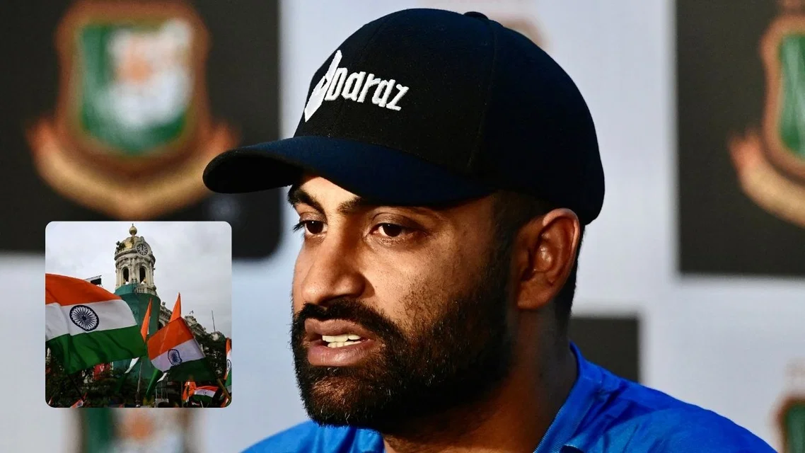 Tamim Iqbal speaking to a press conference (Source: AFP Photos)