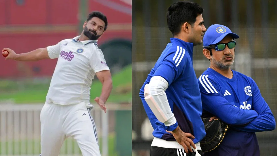 Auqib Nabi and Indian team management - (Source: X)