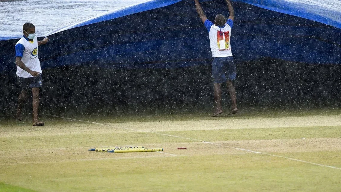 Rain could play spoilsport in India vs Sri Lanka A practice game [Source: X]
