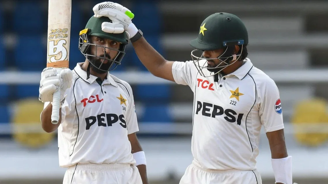 Abdullah Shafique and Babar Azam [Source: AFP]