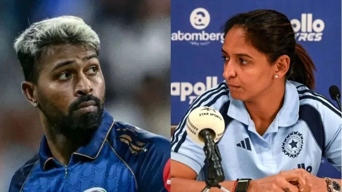 Hardik Pandya and Harmanpreet Kaur [Source: AFP]