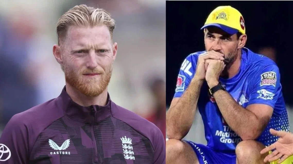 Ben Stokes and Stephen Fleming (Source: AFP)
