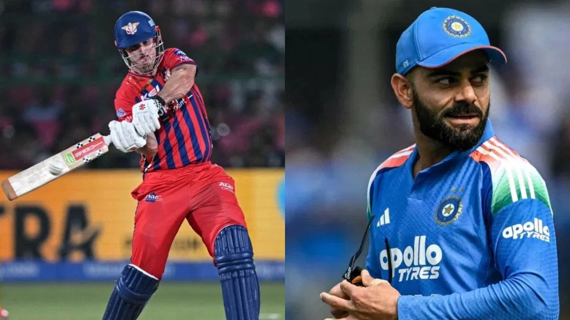 Mitchell Marsh joins Virat Kohli in special T20 feat(Source: AFP)