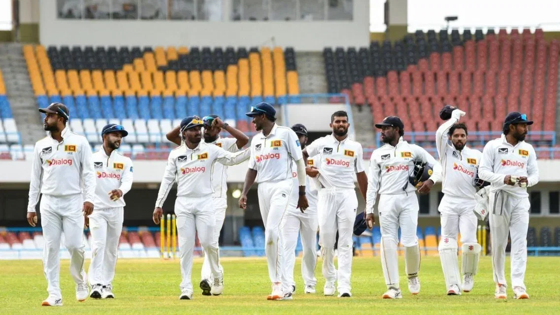 Sri Lanka are sixth in WTC points table [Source: AFP]
