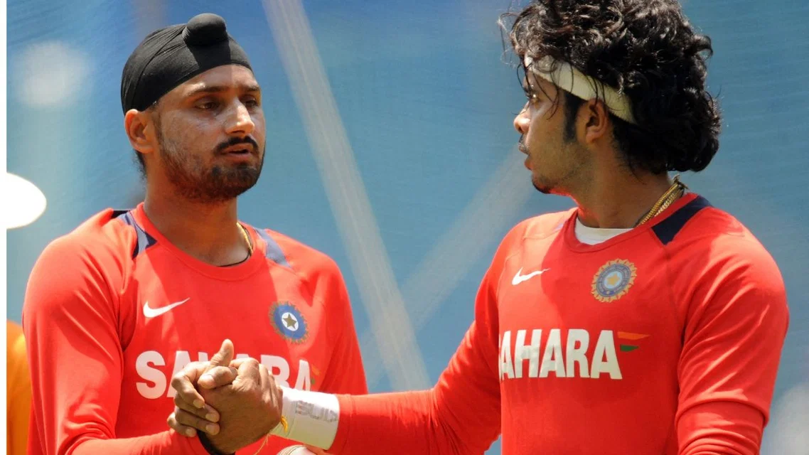 Harbhajan Singh and Sreesanth - (Source: AFP)