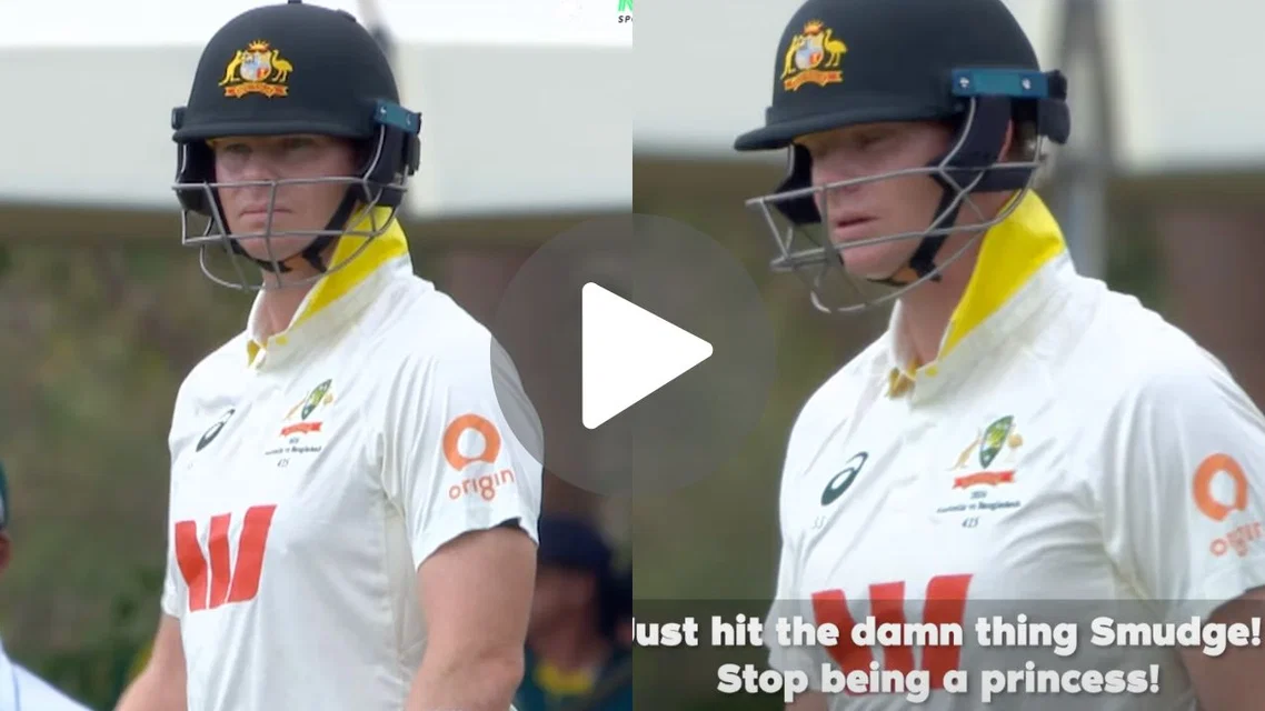 Steve Smith had an incident with sightscreen in AUS vs BAN 1st Test | PC- Screengrab
