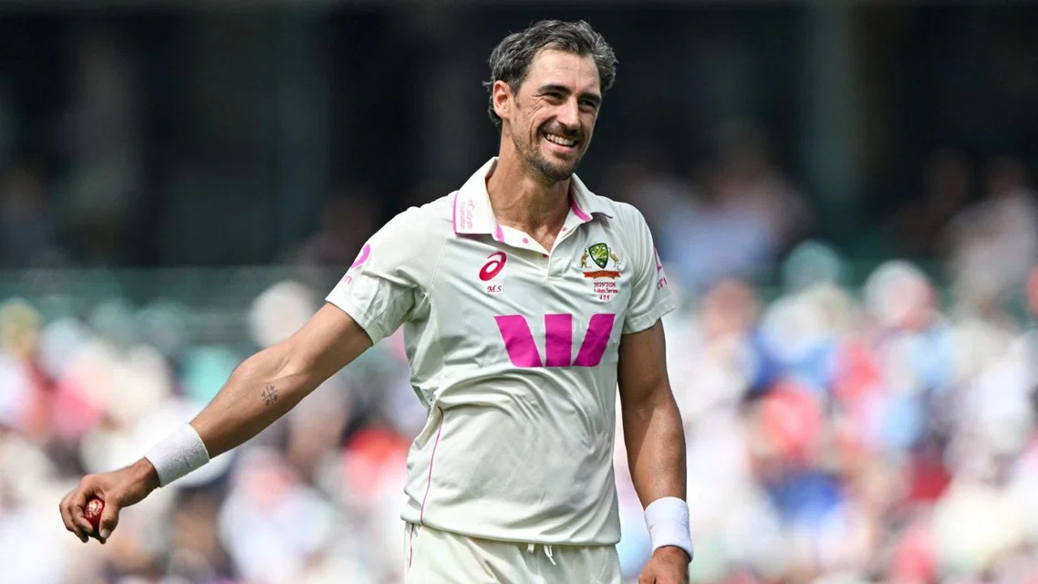 Mitchell Starc makes history. [Source - AFP]