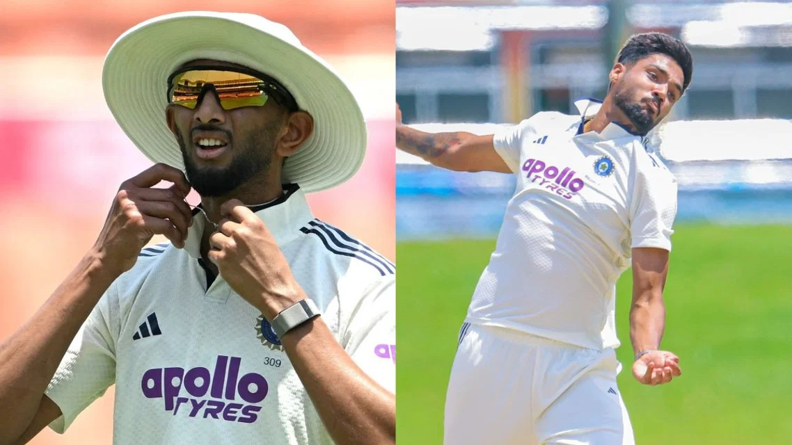 Prasidh Krishna likely to feature ahead of Gurnoor Brar in the first Test [Source: AFP]
