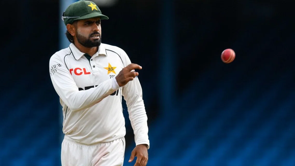 Babar Azam sustained injury during practice game [Source: AFP]
