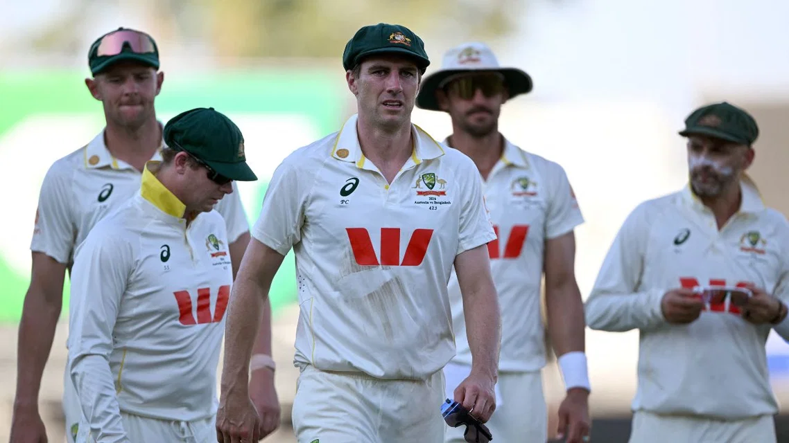 Pat Cummins for Australia. Image Credits: AFP