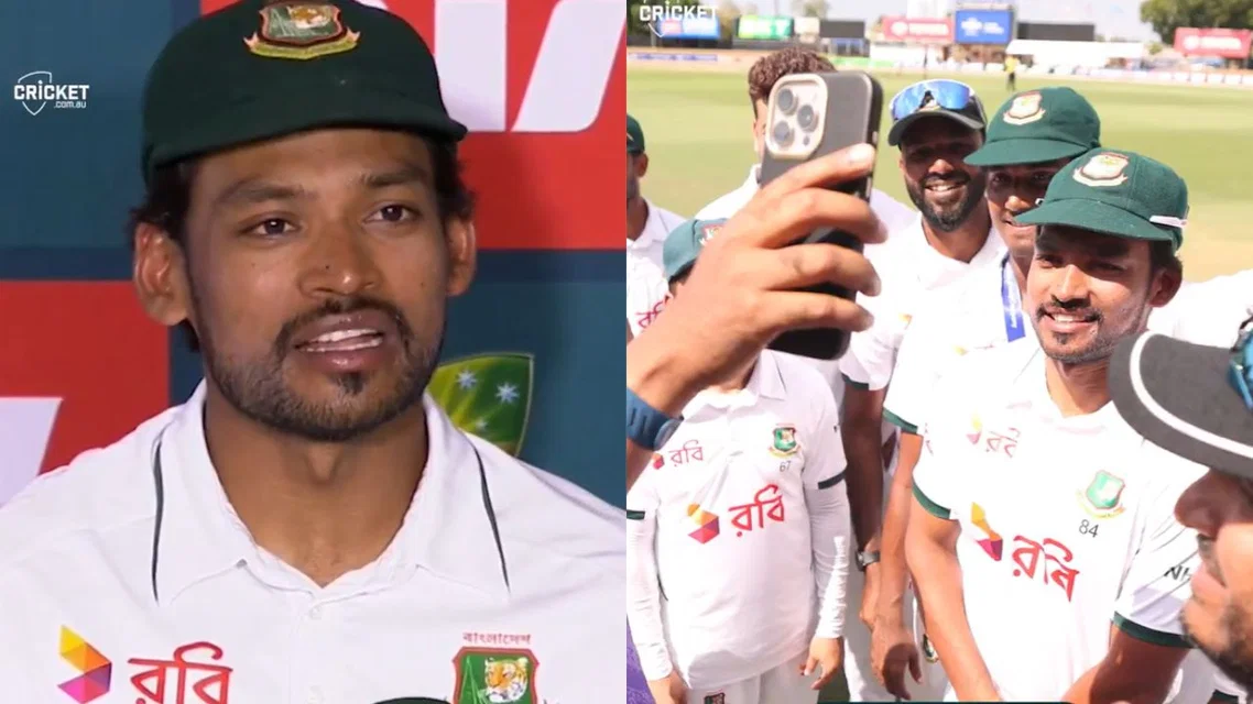 Najmul Hossain Shanto [Source: @cricketcomau]