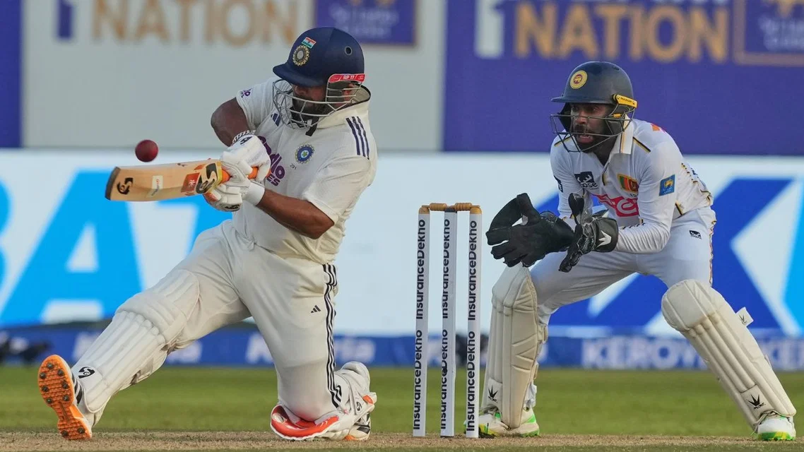 Rishabh Pant during IND vs SL Test (Source: AP Photos)