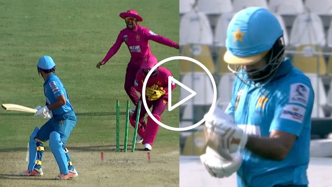 Khushdil Shah's brainfade error costs him his wicket [Source: X]