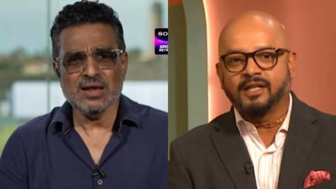 Sanjay Manjrekar and Murali Kartik [Source: @SonySportsNetwk/x]
