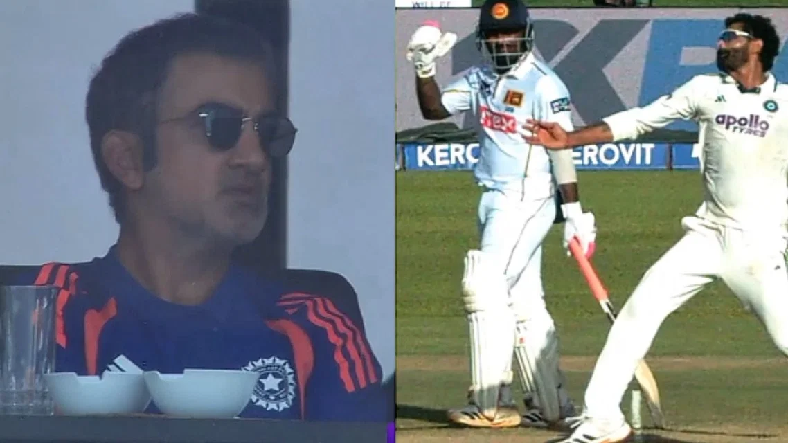Ravindra Jadeja's No Ball Annoys Gautam Gambhir [Source: Sony Liv]