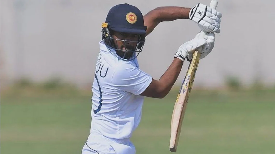 Pasindu Sooriyabandara created an unwanted feat on Test debut [Source: X]
