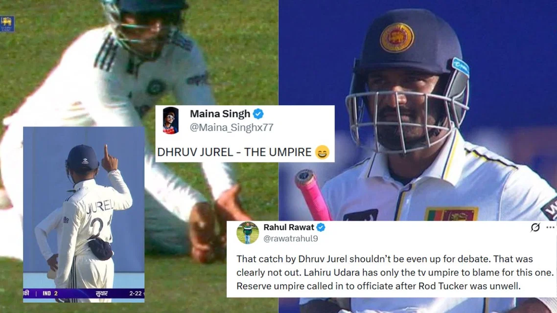 Fans react to Dhruv Jurel catch [Source: screengrab/x]