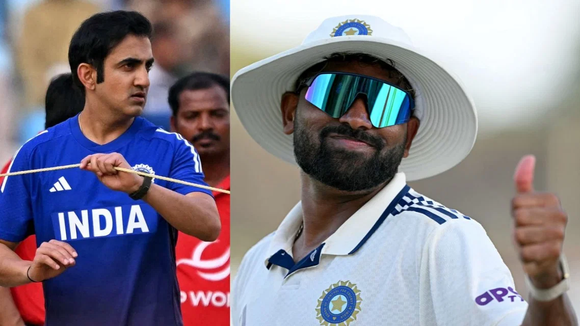 Mohammed Siraj and Gautam Gambhir in frame | PC- AFP