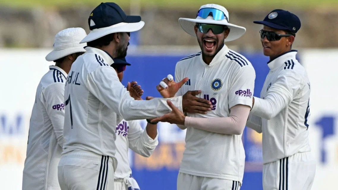 India defeated Sri Lanka in their 600th Test match [Source: AFP]
