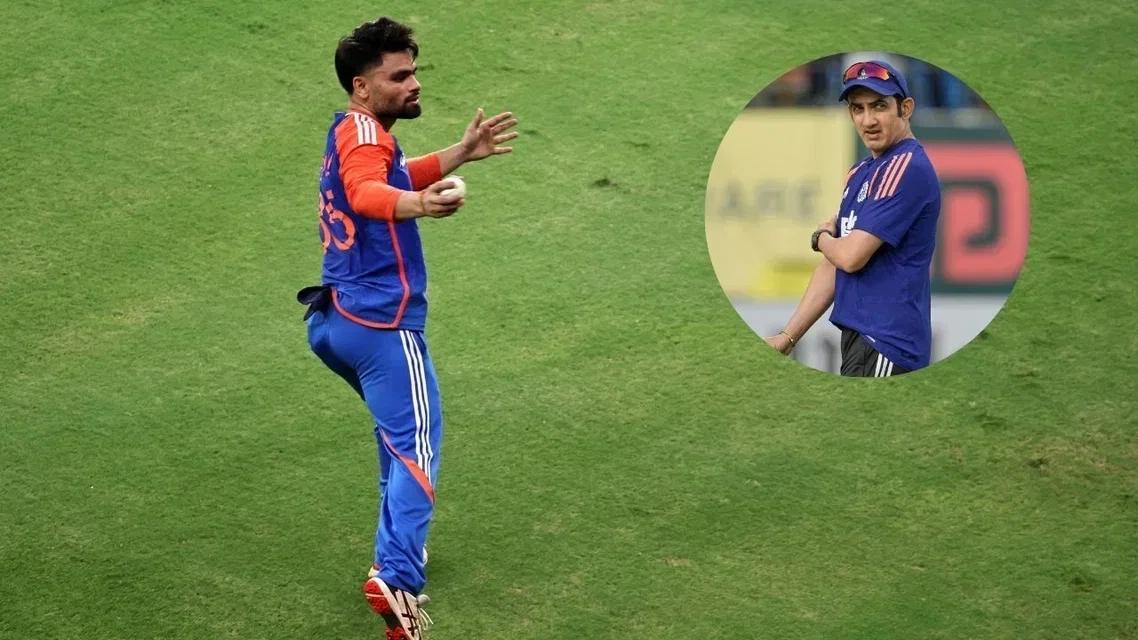 Rinku Singh finishes off in style in UP T20 Gautam Gambhir for India. Image Credits: AFP