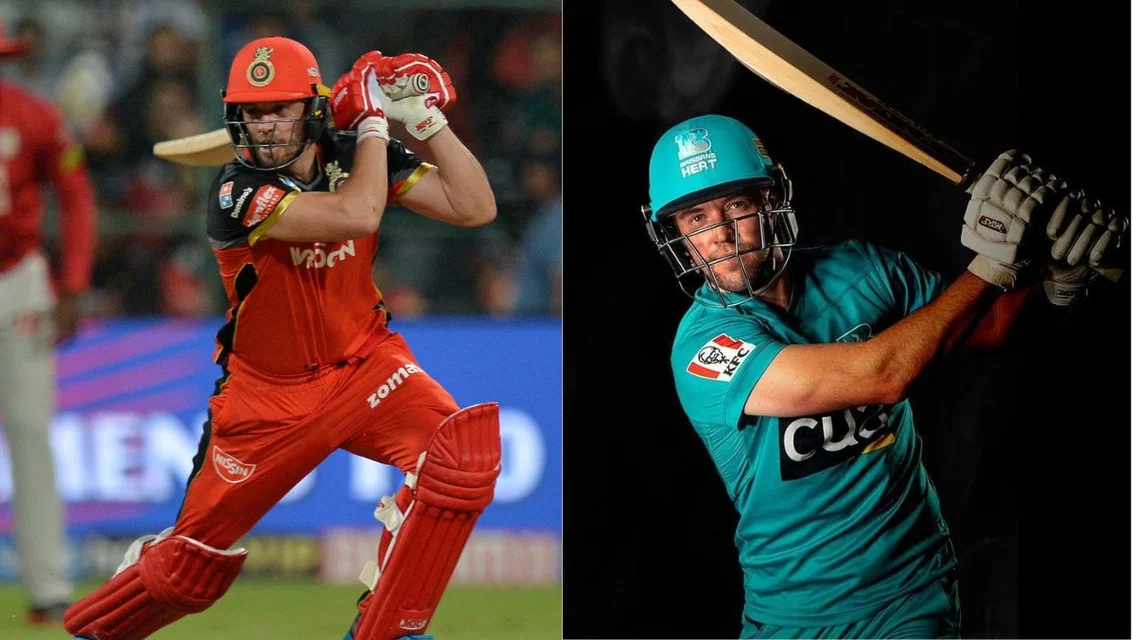 AB de Villiers Stats In Franchise Leagues (Source: AFP & X.com/ Brisbane Heat)