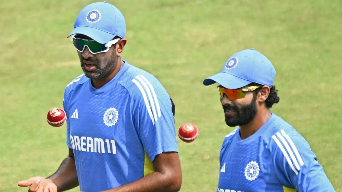 Indian Pairs Who Have Taken All 10 Wickets In Test Innings - R Ashwin and Ravindra Jadeja. [Source - AFP]