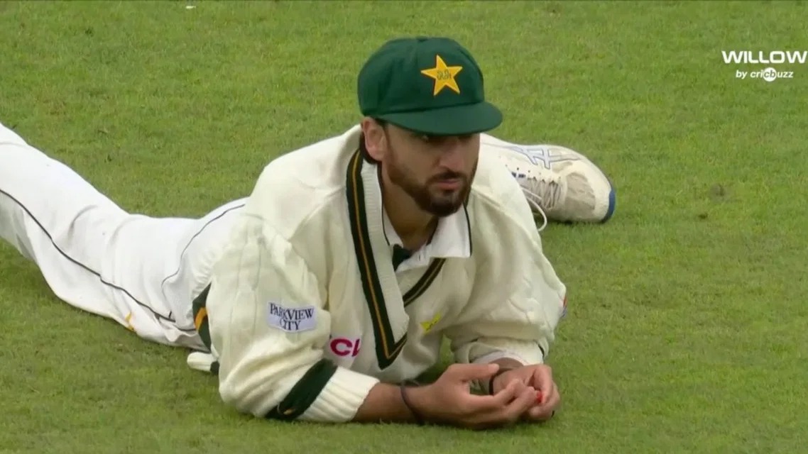 Salman Agha walks off the field [Source: screengrab/x]